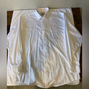 Joseph Abboud mens dress shirt, white, 17.5